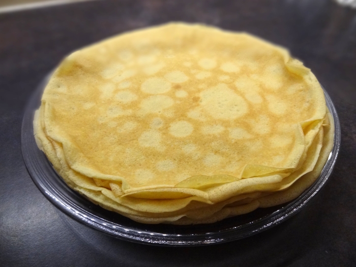 Crêpes de manioc au lait de coco